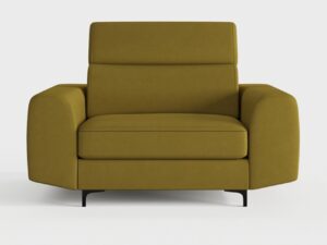 Miniaturka 8 - Fotel tapicerowany Retrella 100 cm w stylu retro – zdjęcie 8