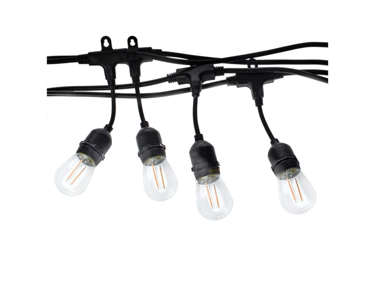 Girlanda ogrodowa 10 m z 10 żarówkami LED E27 1,5 W IP44