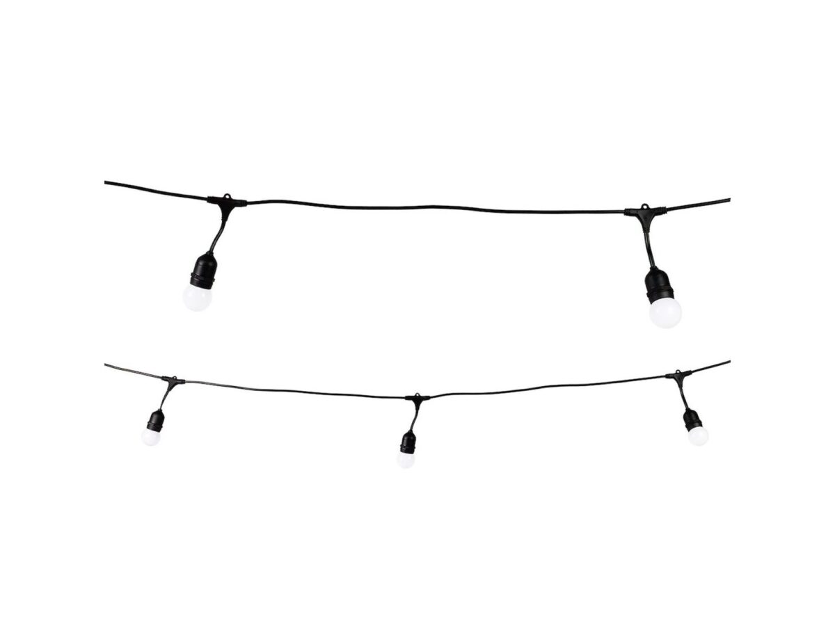 Girlanda ogrodowa LED 6,6 m z 10 żarówkami E27 36 V