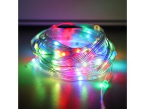 Miniaturka 4 - Świecąca wielokolorowa girlanda LED RGB w zwoju