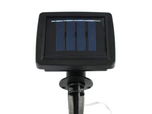 Miniaturka 2 - Panel słoneczny czarnej girlandy micro LED, widok zbliżenia