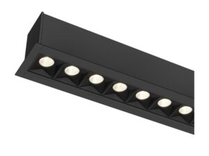 Miniaturka 7 - Oprawa liniowa Glenos Pro czarna 4000 K – zbliżenie modułów LED