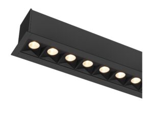 Miniaturka 5 - Oprawa liniowa Glenos Pro czarna – detal mikroreflektorów LED
