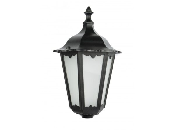 Głowica lampy RETRO CLASSIC K 1018 w czarnym wykończeniu – widok z przodu