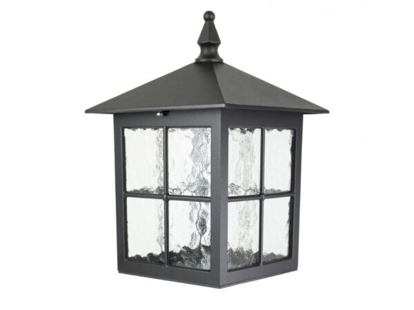 Głowica lampy WENECJA K 1018 KW w czarnym wykończeniu na białym tle