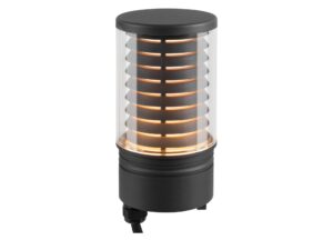 Miniaturka 2 - Głowica M-Pol Polehead Louver M, antracyt, wysokość 26,4 cm – packshot
