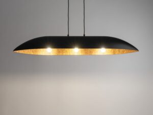 Miniaturka 3 - Lampa Gondola L czarno-miedziana z trzema świecącymi punktami