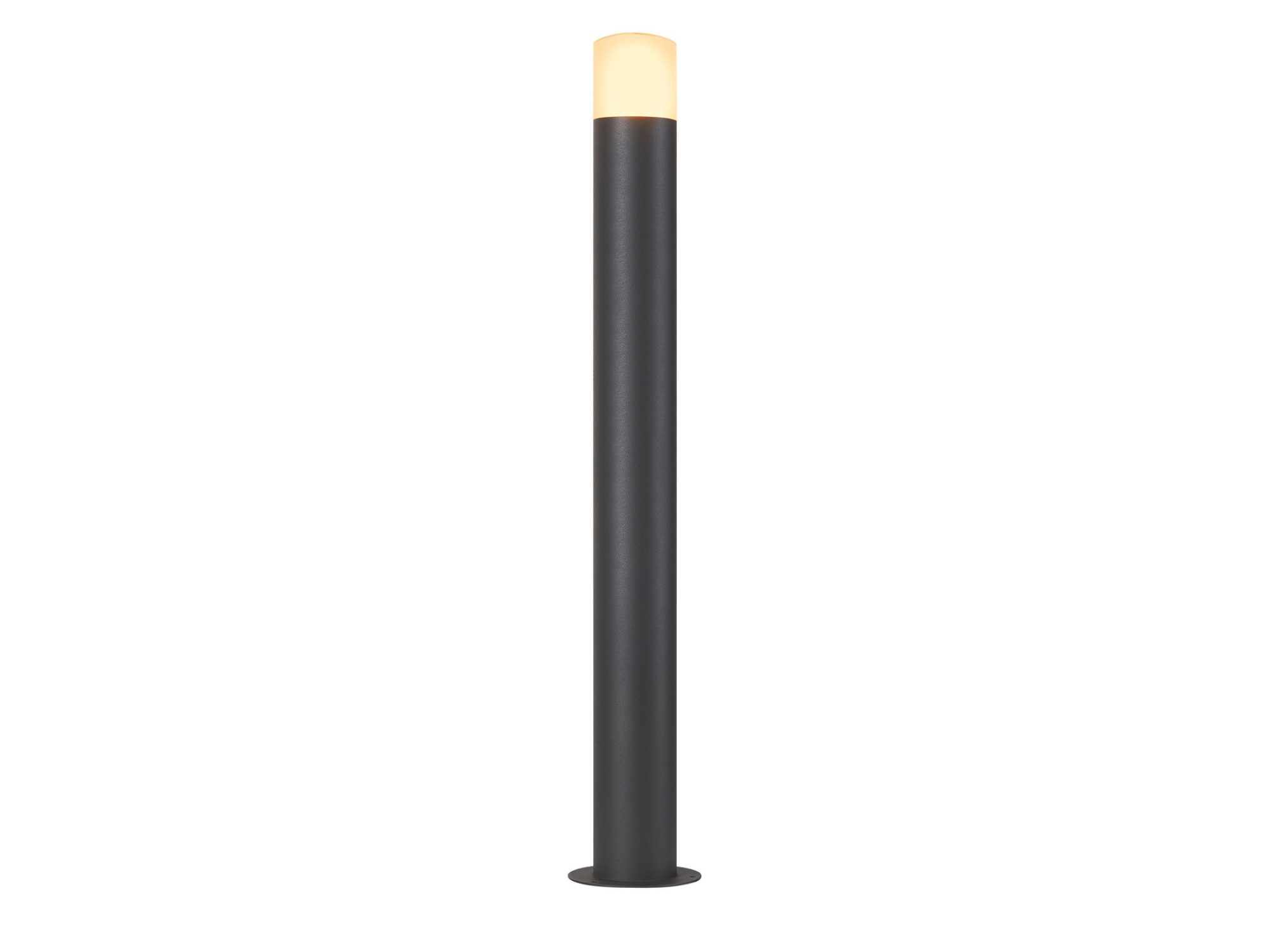 Okrągła lampa Grafit 90 Pole z profilu