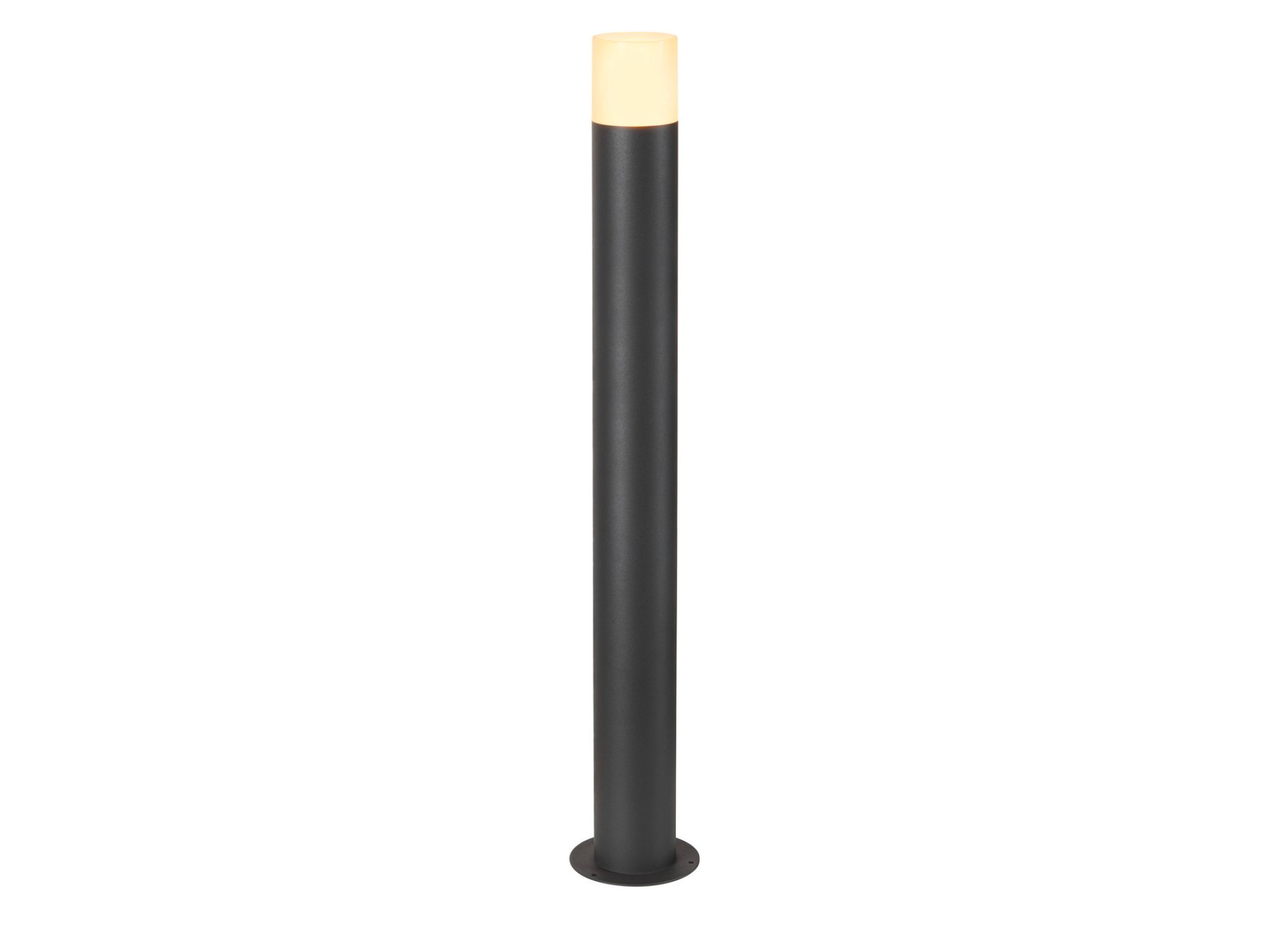 Lampa ogrodowa Grafit E27 90 Pole okrągła na białym tle