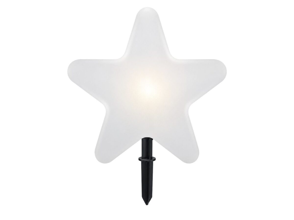 Lampa ogrodowa gwiazda Telirio E27 IP44 30 lub 50 cm biała