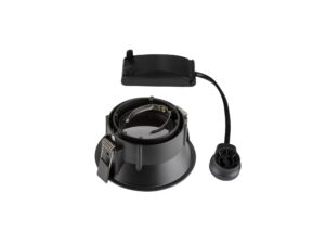 Miniaturka 1 - Horn-T GU10 czarna – widok oprawy pod kątem