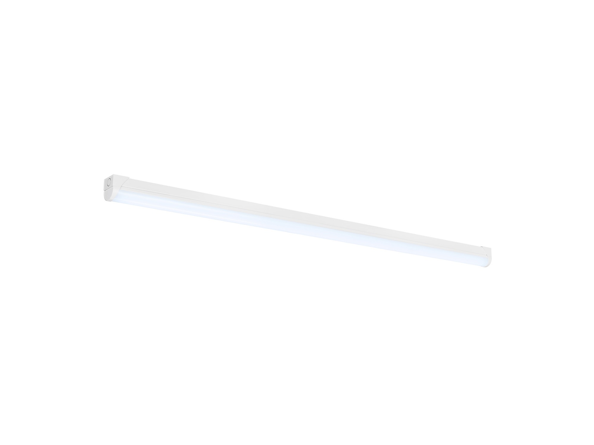 Lampa liniowa LED Industry Batten V 152 cm w białej obudowie – widok ze światłem neutralnym