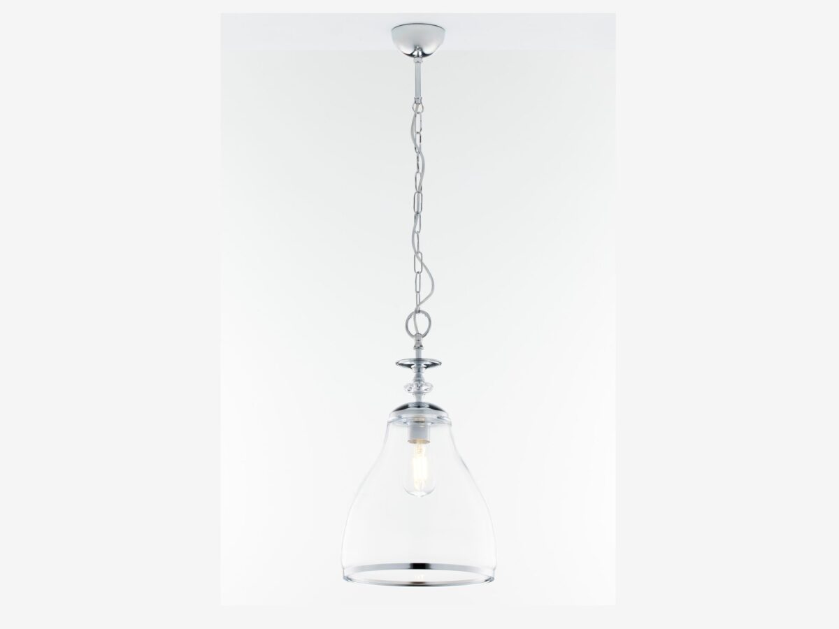 Lampa wisząca Isla 29 cm z kloszem szklanym – 1×E27