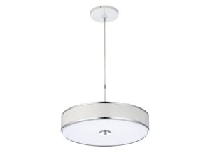 Miniaturka 2 - Lampa wisząca Jazz w kolorze chrom i biały
