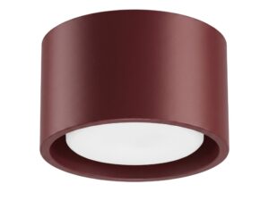 Miniaturka 86 - Jednopunktowy plafon Modessa 10 cm burgundowy