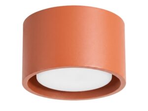 Miniaturka 96 - Jednopunktowy plafon Modessa 10 cm ochra czerwona