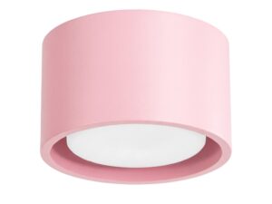 Miniaturka 56 - Jednopunktowy plafon Modessa 10 cm różowy