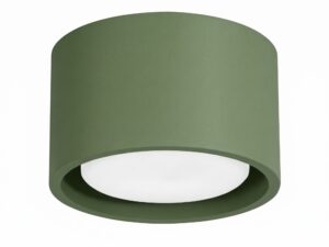 Miniaturka 66 - Jednopunktowy plafon Modessa 10 cm zielony oliwkowy