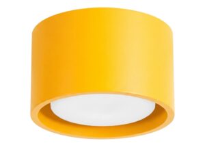 Miniaturka 36 - Jednopunktowy plafon Modessa 10 cm żółty