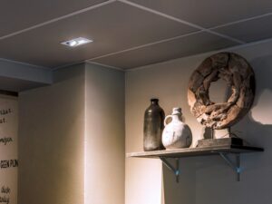 Miniaturka 1 - Kadux 2 biała oprawa wpuszczana w suficie nad półką