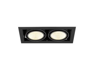 Miniaturka 4 - Czarna Kadux 3000 K – front z dwoma modułami LED