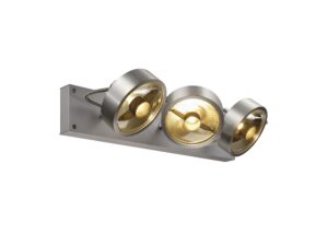 Miniaturka 4 - Plafon Kalu aluminium – trzy oprawy od przodu