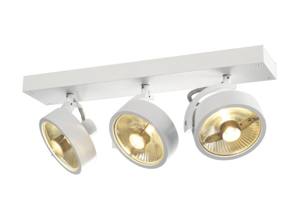 Lampa Kalu biała – trzy reflektory na listwie
