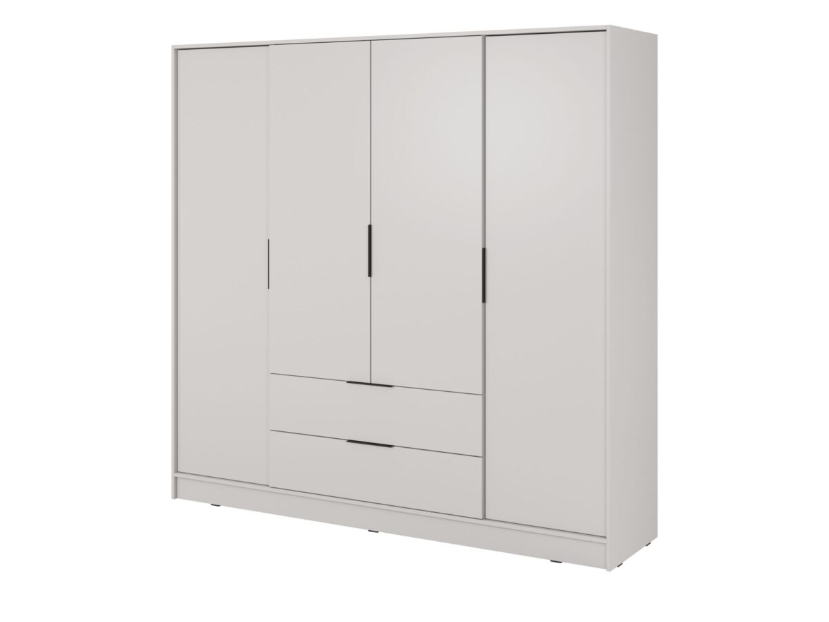Szafa czterodrzwiowa z 2 szufladami Kardena 206 cm