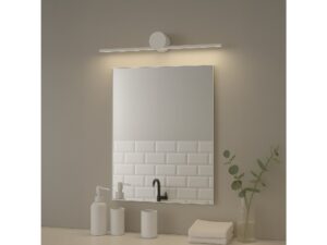 Miniaturka 10 - Kinkiet Amidora biały 40 cm nad lustrem w łazience