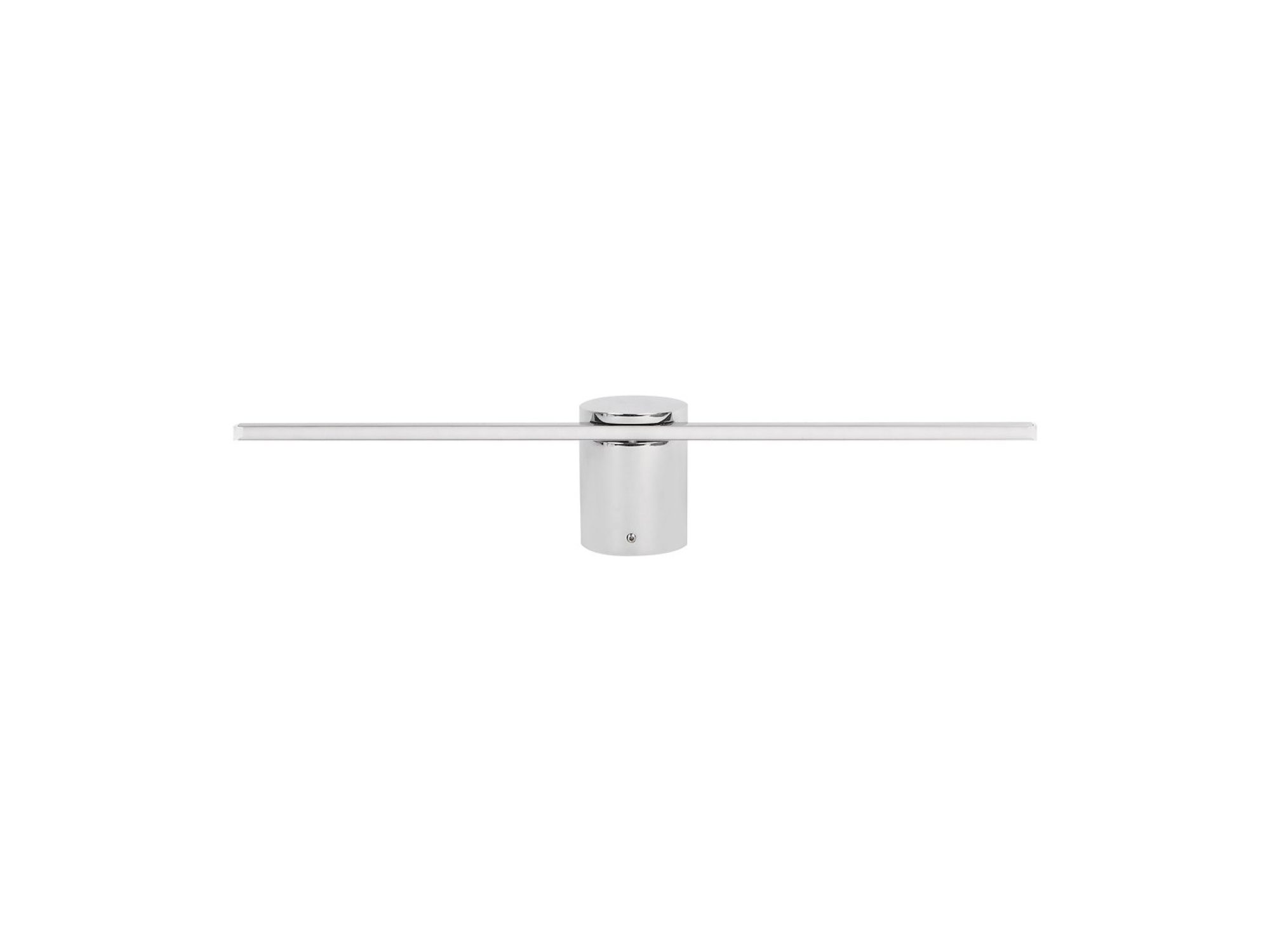 Kinkiet Amidora chrom 40 cm z boku, profil LED oraz okrągłe mocowanie