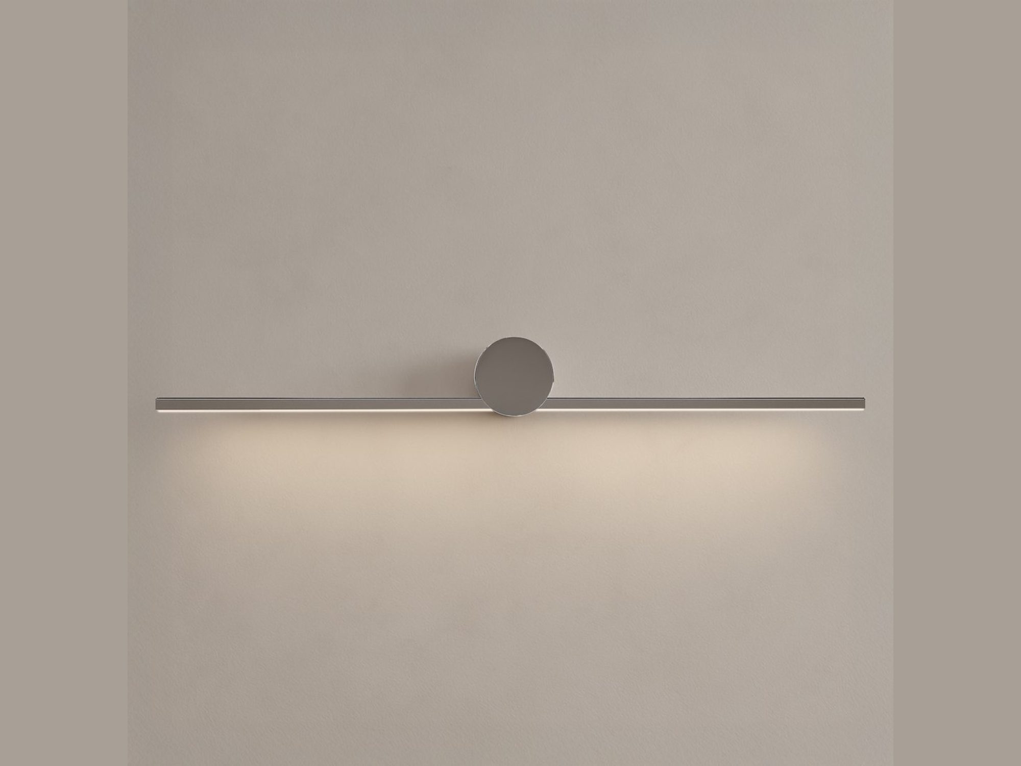 Kinkiet Amidora chrom 60 cm – pełna lampa na białym tle
