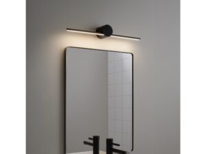 Miniaturka 8 - Kinkiet Amidora czarny 40 cm nad lustrem w łazience