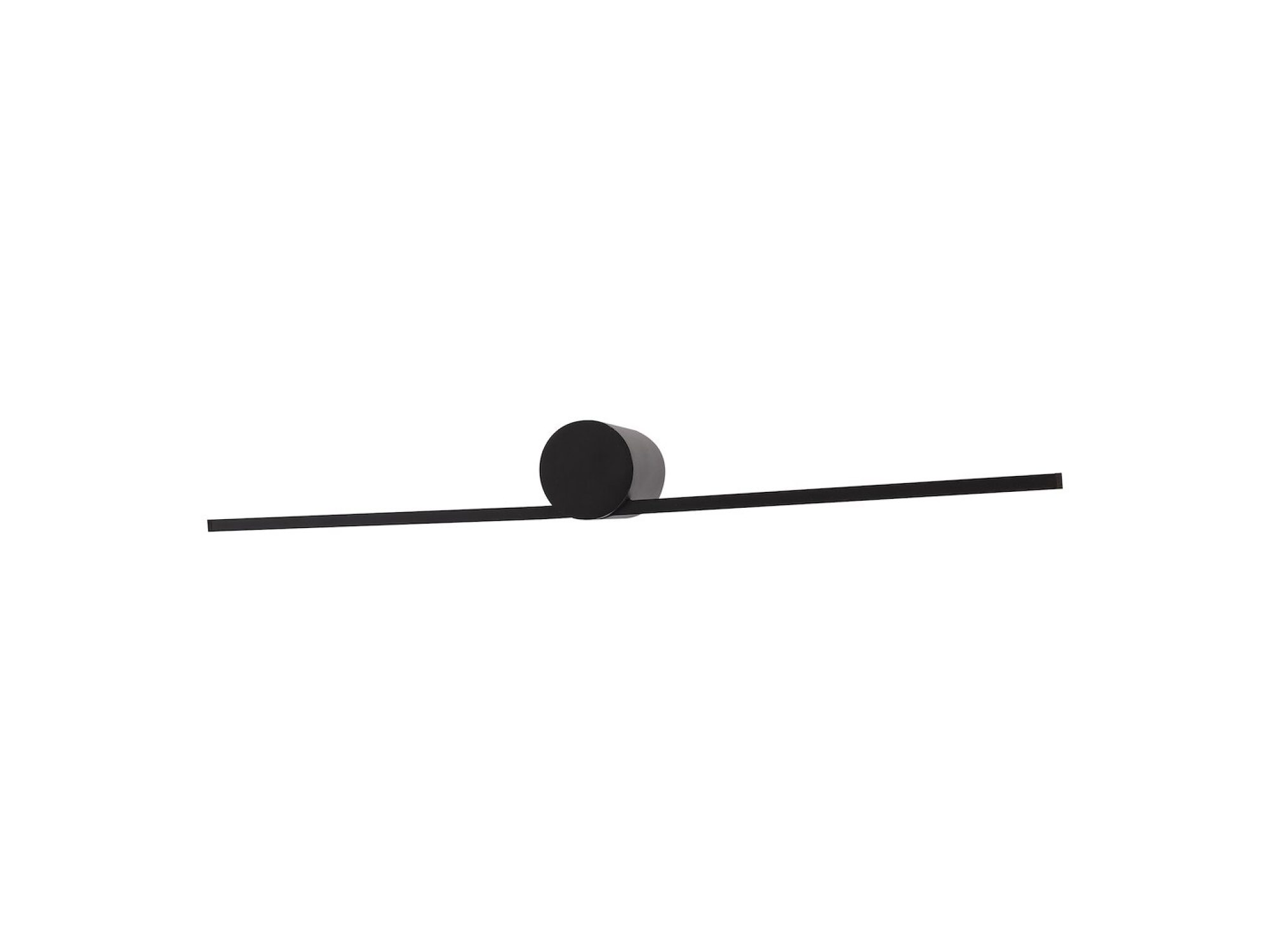 Kinkiet Amidora czarny 60 cm – pełna lampa na białym tle