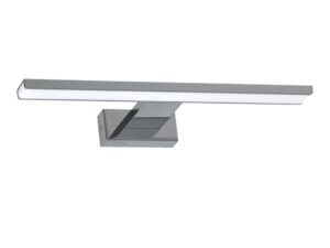 Miniaturka 4 - Kinkiet Amirona 30 cm chrom – zaokrąglona listwa LED na białym tle