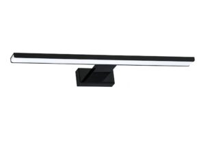 Miniaturka 1 - Kinkiet Amirona LED 60 cm czarny – pozioma listwa na białym tle
