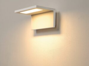 Miniaturka 2 - Kinkiet zewnętrzny Angolux Wall LED biały, aranżacja