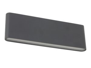Miniaturka 6 - Szary kinkiet zewnętrzny Arwena L LED IP54, długość 30 cm na białym tle