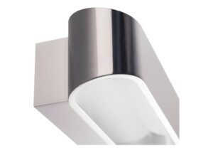 Miniaturka 4 - Drugie ujęcie lampy ściennej Asso 300 LED aluminium i biel
