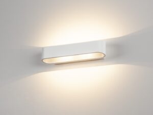 Miniaturka 2 - Kinkiet Asso 300 LED w białym wykończeniu z innej perspektywy