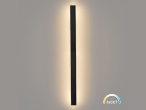Miniaturka 4 - Kinkiet zewnętrzny LED Astarela smukły z regulacją barwy – zdjęcie 2