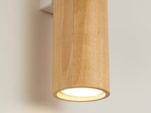 Miniaturka 3 - Kinkiet drewniany Avenza 30 cm biały naturalny – zdjęcie 4