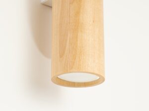Miniaturka 4 - Kinkiet drewniany Avenza 30 cm biały naturalny – zdjęcie 5