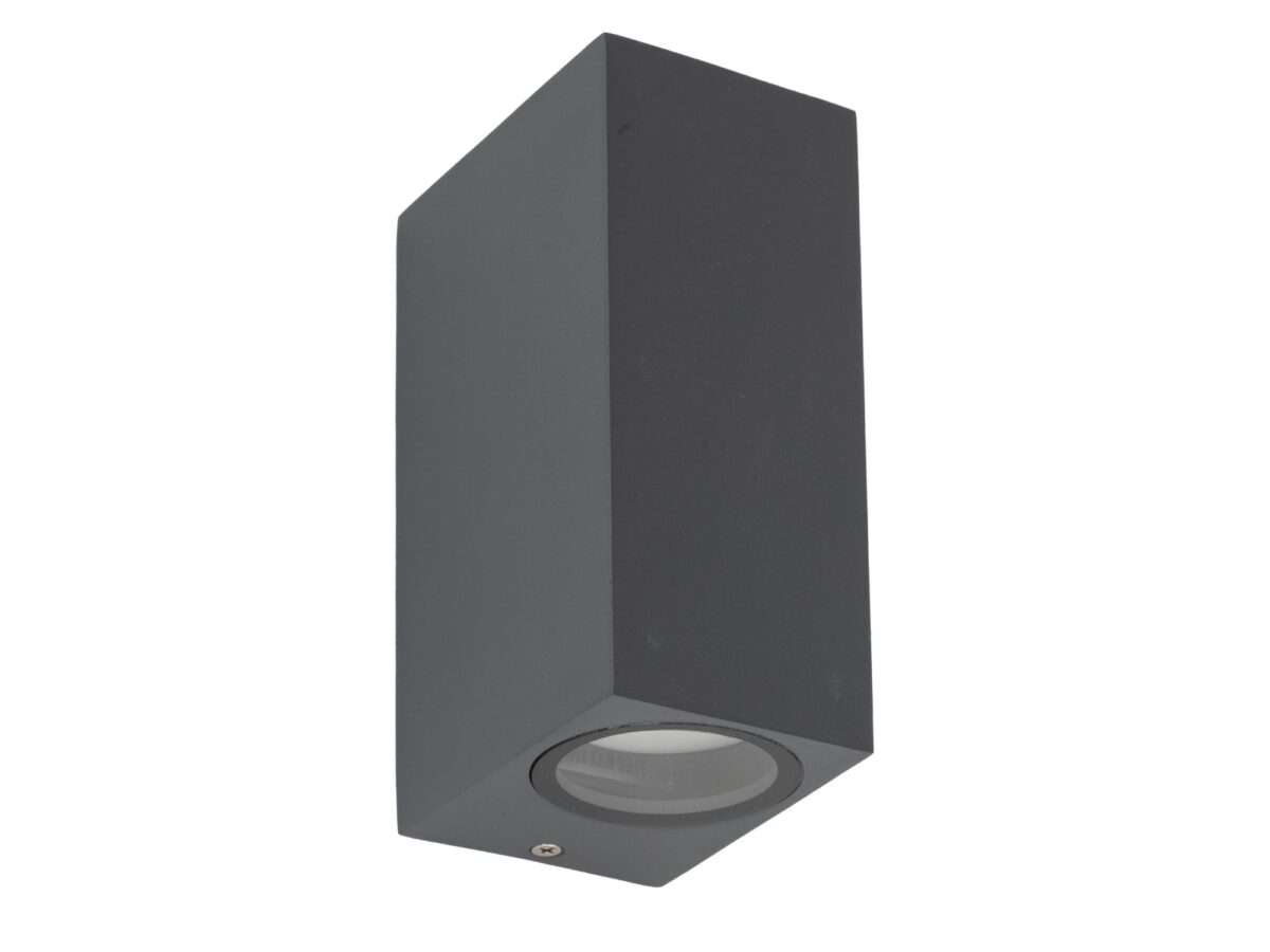Kinkiet zewnętrzny Axis 2-punktowy szary GU10 15,1 cm