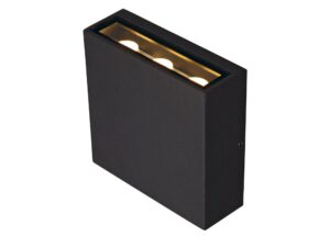 Miniaturka 4 - Antracytowy kinkiet Big Quad LED z górnym otworem świetlnym
