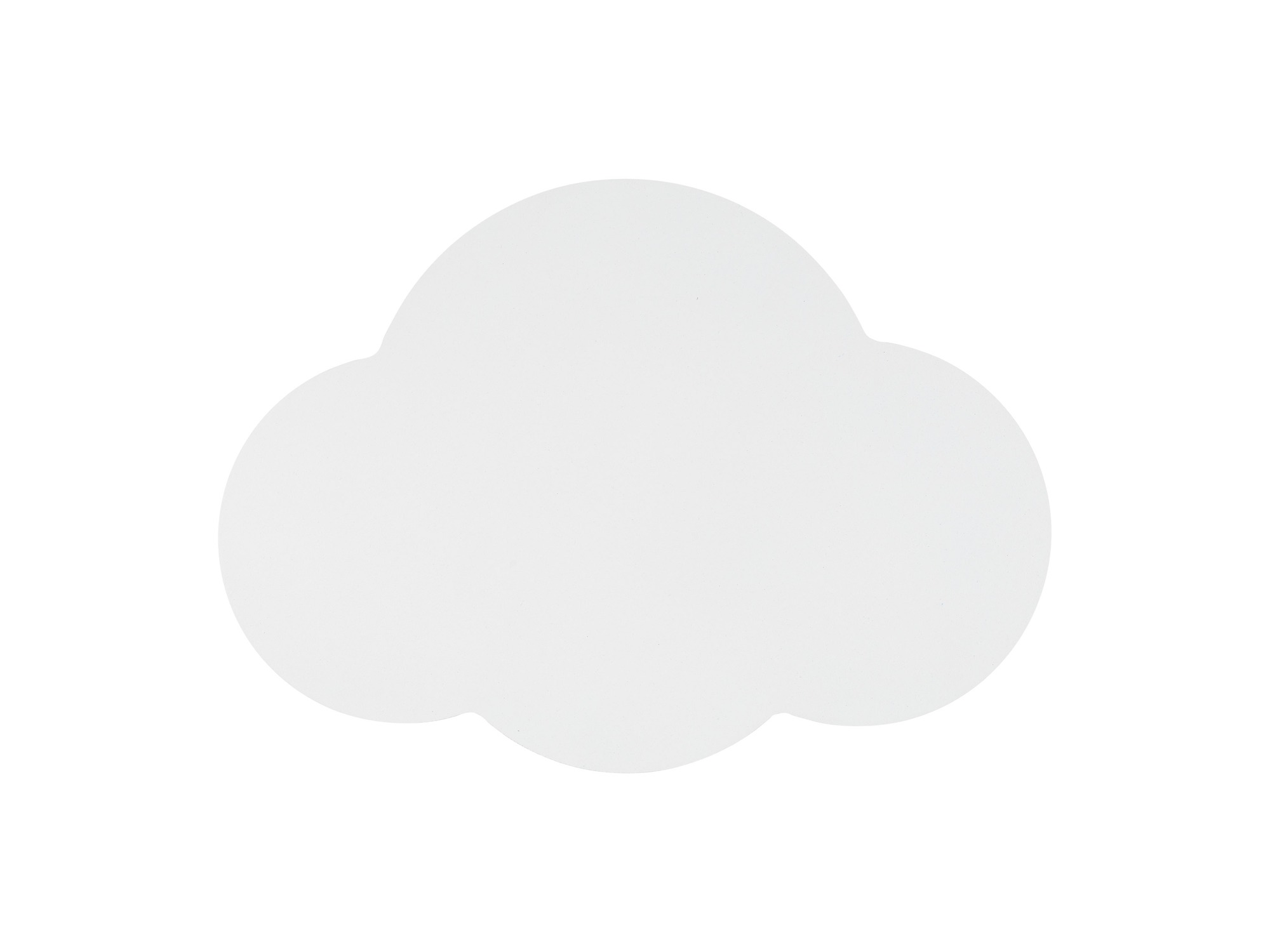 Biały kinkiet Cloud dwupunktowy G9 na białym tle