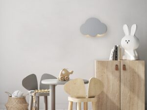 Miniaturka 5 - Szary kinkiet Cloud w aranżacji wnętrza