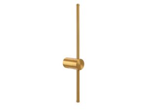 Miniaturka 2 - Złoty kinkiet Corolia LED 50,5 cm z prostym prętem na białym tle