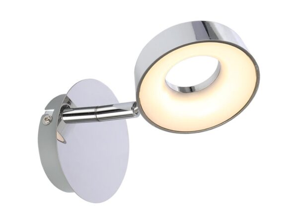 Kinkiet Dalareta LED 4 W z chromowaną podstawą i regulowanym kloszem