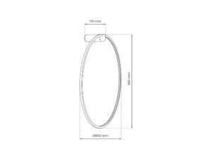 Miniaturka 3 - Kinkiet LED Emadena 80 cm 46 W – zdjęcie 4