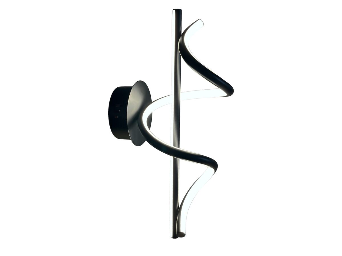 Kinkiet Emanio LED 12 W czarny 36 cm